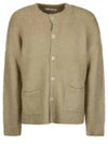 Wool Mohair Cardigan Dark Beige - ACNE STUDIOS - BALAAN 2