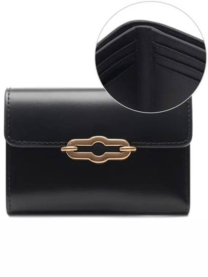 Pimlico Compact Leather Card Wallet Black - MULBERRY - BALAAN 2