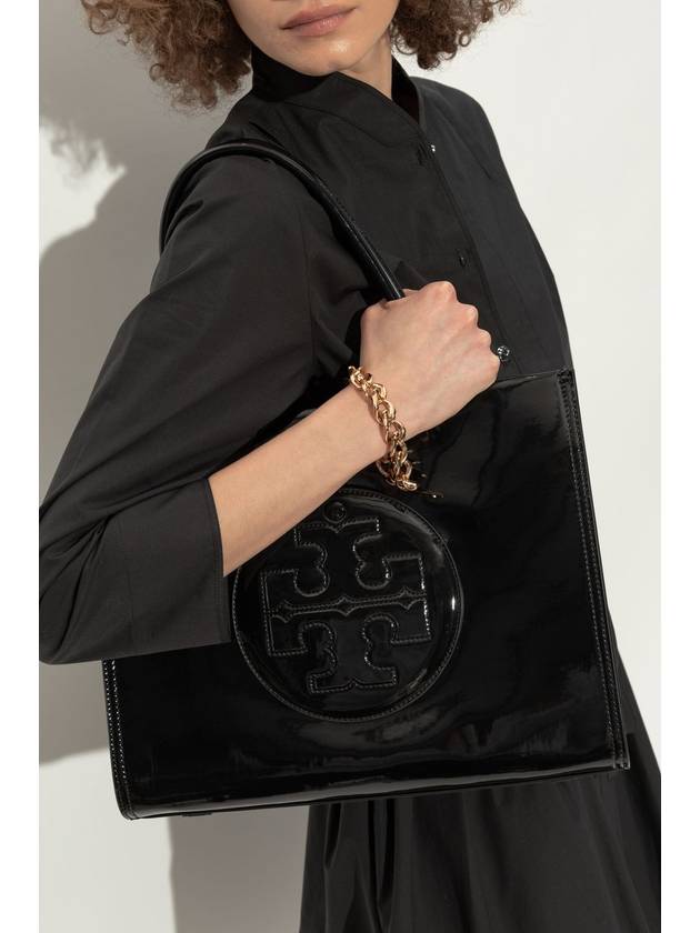 Tory Burch Ella Small Shopper Tote, Women's, Black - TORY BURCH - BALAAN 2