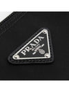 Triangle Logo Nylon Cross Bag Black - PRADA - BALAAN 4