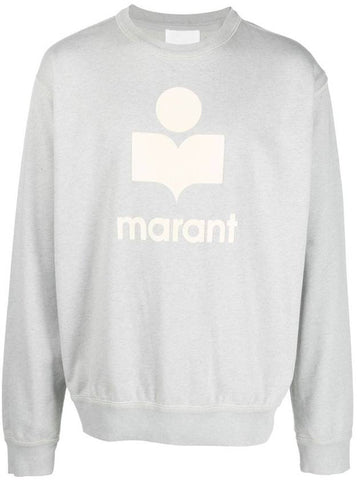 Mikoy Big Logo Cotton Sweatshirt Light Blue - ISABEL MARANT - BALAAN 1