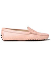 Gomini Leather Driving Shoes Coral Pink - TOD'S - BALAAN 3