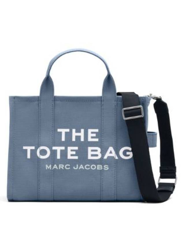 Logo Medium Canvas Tote Bag Blue - MARC JACOBS - BALAAN 6