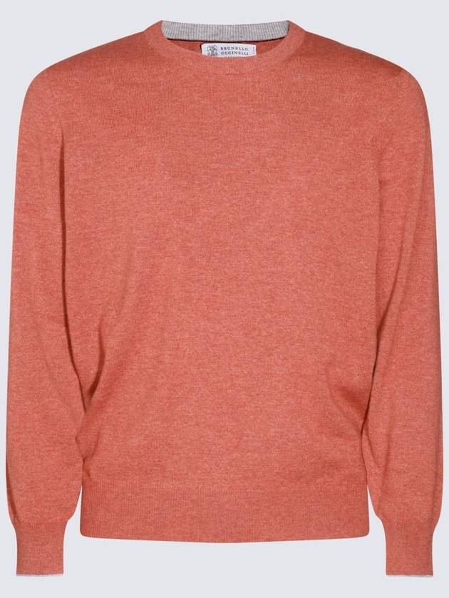 Brunello Cucinelli Orange Wool Knitwear - BRUNELLO CUCINELLI - BALAAN 1