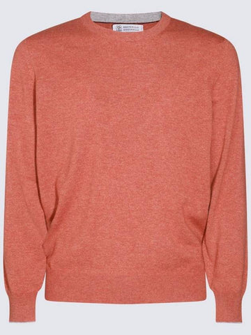 Brunello Cucinelli Orange Wool Knitwear - BRUNELLO CUCINELLI - BALAAN 1