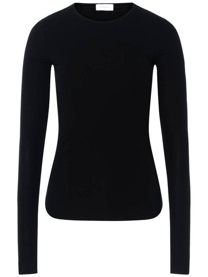 Folk Lightweight Jersey Long Sleeve T-Shirt Black - MAX MARA SPORTMAX - BALAAN 2