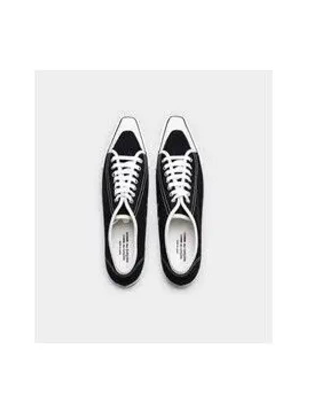 Comme des Garcons Men s Black Pointed Toe Canvas Sneakers RJ K103 001 1 4 - COMME DES GARCONS - BALAAN 7