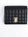 Lola Small Quilted Leather Folding Wallet Black Light Gold - BURBERRY - BALAAN 6