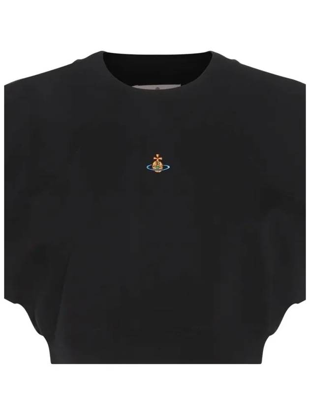 Women's Logo Short Sleeve T-Shirt Black - VIVIENNE WESTWOOD - BALAAN 5