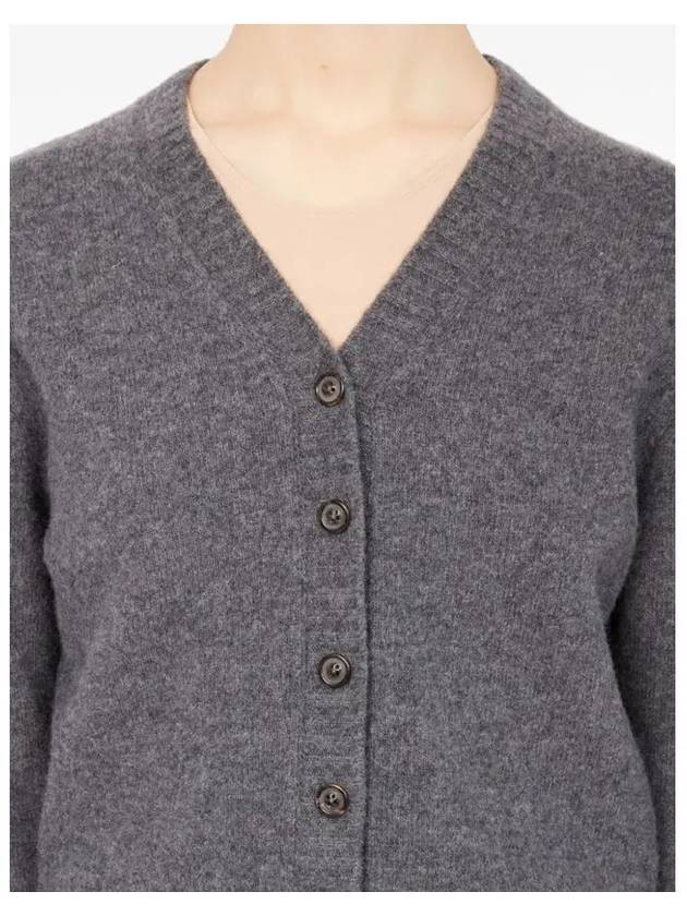 4 Stitch Lambswool Cardigan Charcoal - MAISON MARGIELA - BALAAN 4