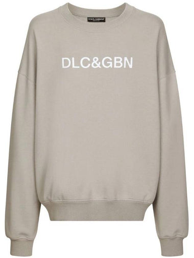 logo print round neck sweatshirt G9AQVTG7M8G - DOLCE&GABBANA - BALAAN 1