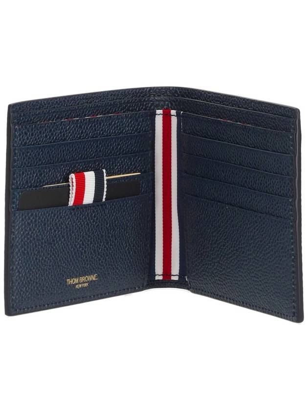 BILLFOLD W/ HECTOR 3D PRINT IN PEBBLE GRAIN LEATHER - THOM BROWNE - BALAAN 2