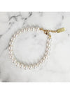 YSL logo glass pearl bracelet cream gold 803359 Y1526 8031 - SAINT LAURENT - BALAAN 1