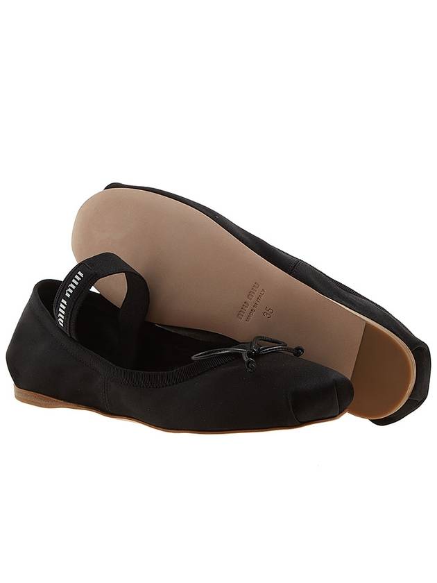 Satin Ballerinas Black - MIU MIU - BALAAN 6