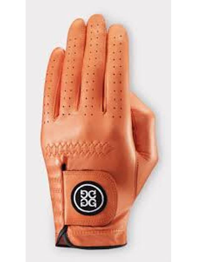 Circle GS Logo Leather Golf Gloves Tangerine - G/FORE - BALAAN 2