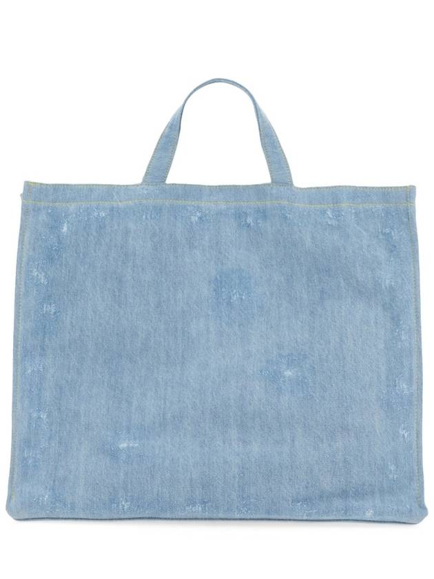 Studios Logo Denim Shoulder Tote Bag Light Blue - ACNE STUDIOS - BALAAN 2