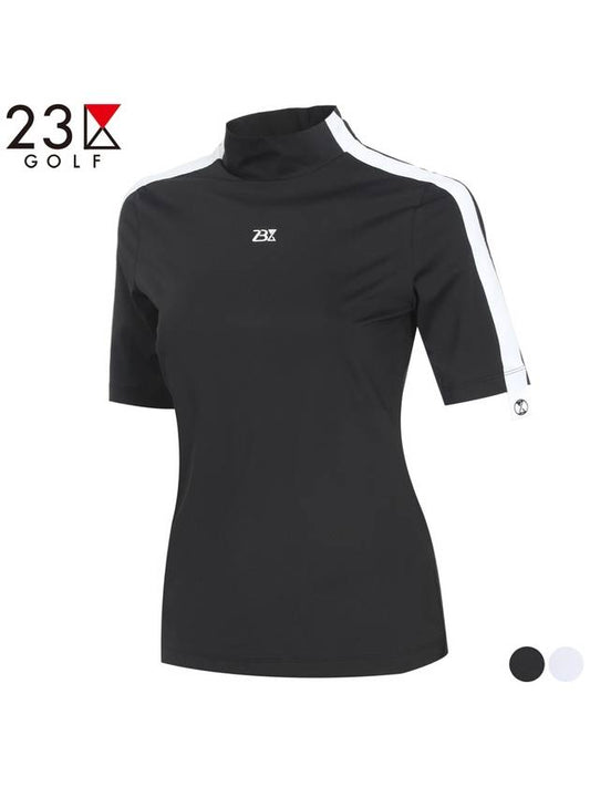 Golf half-neck sleeve color matching t-shirt EM2LTS033 - 23KU - BALAAN 1