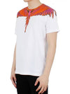 Red Wing Print Short Sleeve T-Shirt White - MARCELO BURLON - BALAAN 2