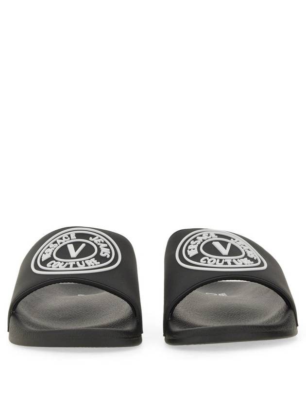 SLIDE SANDAL WITH LOGO - VERSACE - BALAAN 4