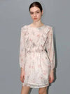 Ruffle Flower Dress Ivory - DAMAGE MNEMONIC - BALAAN 1