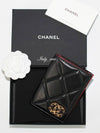 19 CC Logo Lambskin Card Wallet Black - CHANEL - BALAAN 11