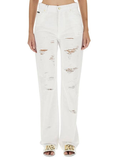 Denim Straight Pants FTCGNDG8JQ3 S9001 WHITE - DOLCE&GABBANA - BALAAN 2