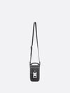 Saddle Vertical Strap Grained Calfskin Pouch Black - DIOR - BALAAN 5