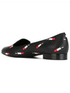 Lipstick Round Toe Flat Black - SAINT LAURENT - BALAAN.