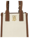 Frances Canvas Leather Mini Tote Bag Ecru Tan - BURBERRY - BALAAN 9