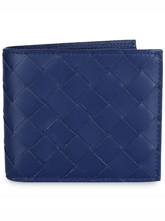 Intrecciato Bifold Half Wallet Navy - BOTTEGA VENETA - BALAAN 2