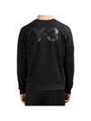 Back Big Logo Cotton Sweatshirt Black - Y-3 - BALAAN 2