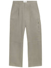 Virgin Wool Wide Pants Dove Grey - AMI - BALAAN 2