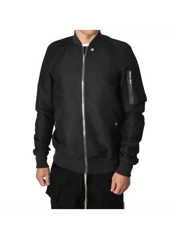 Ragler Flight Zip-Up Bomber Jacket Black - RICK OWENS - BALAAN 2