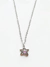 Lucky Star Pink Cubic Necklace Silver - SOSOO - BALAAN 2