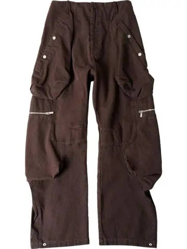 Le ChouChou Le Cargo Croissant Soft Cargo Wide Pants Dark Brown - JACQUEMUS - BALAAN 2