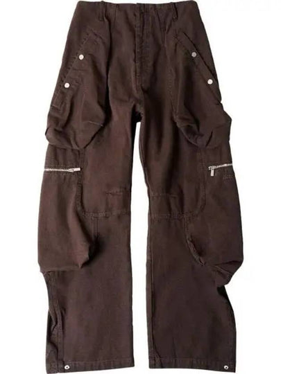 Le ChouChou Le Cargo Croissant Soft Cargo Wide Pants Dark Brown - JACQUEMUS - BALAAN 2