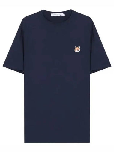 fox head embroidered patch t shirt - MAISON KITSUNE - BALAAN 1