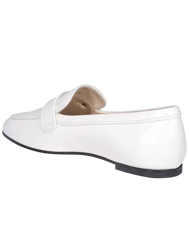 Women's T Logo Moccasin Loafers White - TOD'S - BALAAN 4