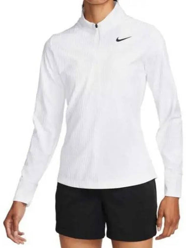 Dri-Fit ADV Tour Half Zip Long Sleeve T-Shirt White - NIKE - BALAAN 1