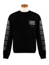 Diag Industrial Arrow Sweatshirt Black - OFF WHITE - BALAAN 5