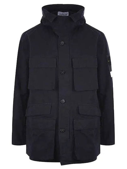 Men's Logo Patch Pocket Detail Jacket Navy - STONE ISLAND - BALAAN 2