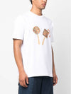 Maraca Logo Print Cotton Short Sleeve T-Shirt White - JACQUEMUS - BALAAN 5