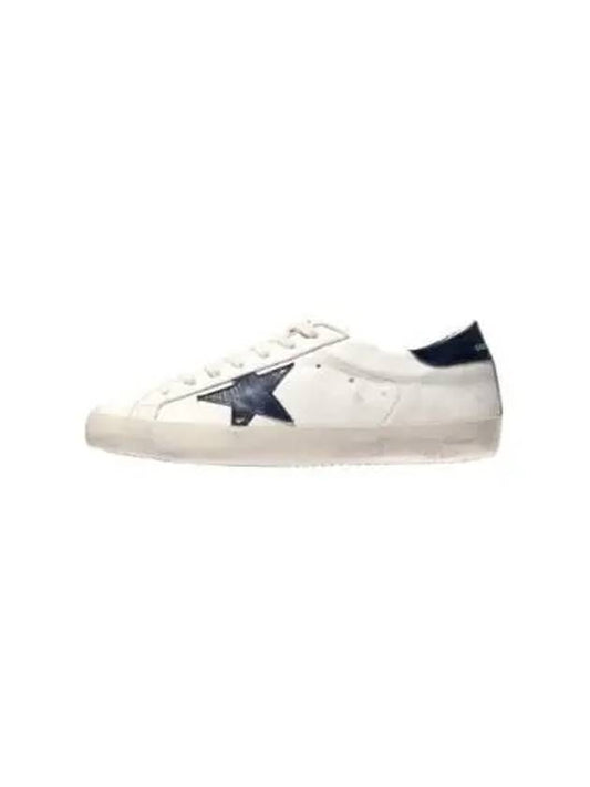 Superstar Beige Night Blue Heel Tab Sneakers - GOLDEN GOOSE - BALAAN 2