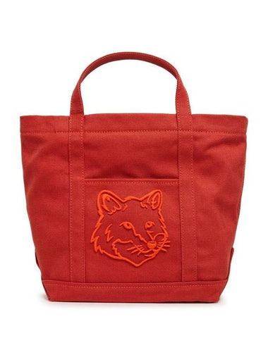 Bold Fox Head Mini Tote Bag Red - MAISON KITSUNE - BALAAN 1