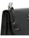 Sunset bag monogram chain medium black silver engraving 442906 - SAINT LAURENT - BALAAN 6