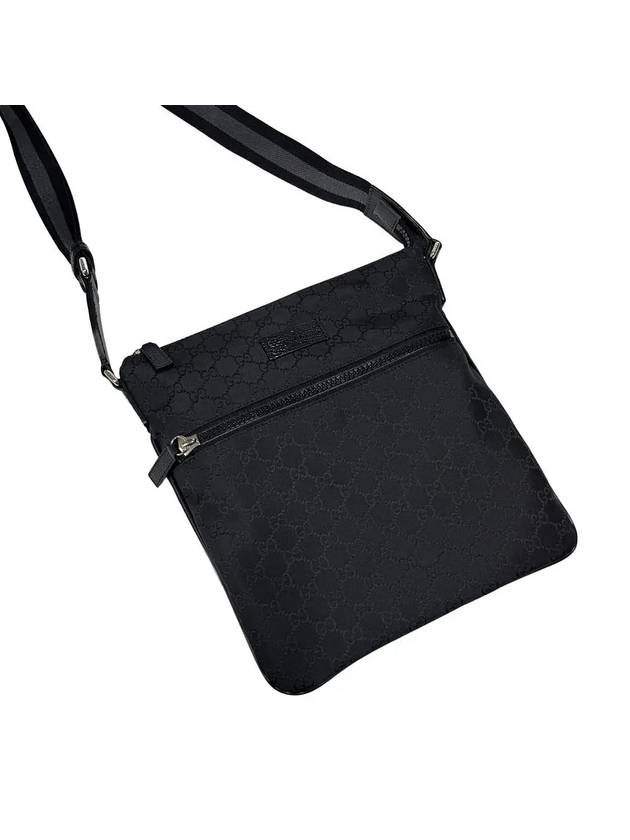 Microsima Logo Nylon Cross Bag Black - GUCCI - BALAAN 4