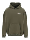 Men's Political Campaign Large Fit Hoodie Khaki - BALENCIAGA - BALAAN 2