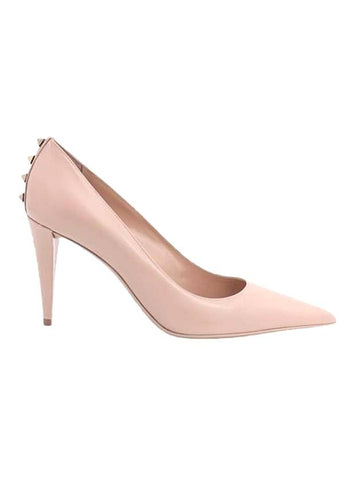 Women's Rockstud Patent Leather Pumps Pink - VALENTINO - BALAAN 1