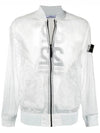 Men's Waffen Piatina Transparent Bomber Jacket Ice - STONE ISLAND - BALAAN 3