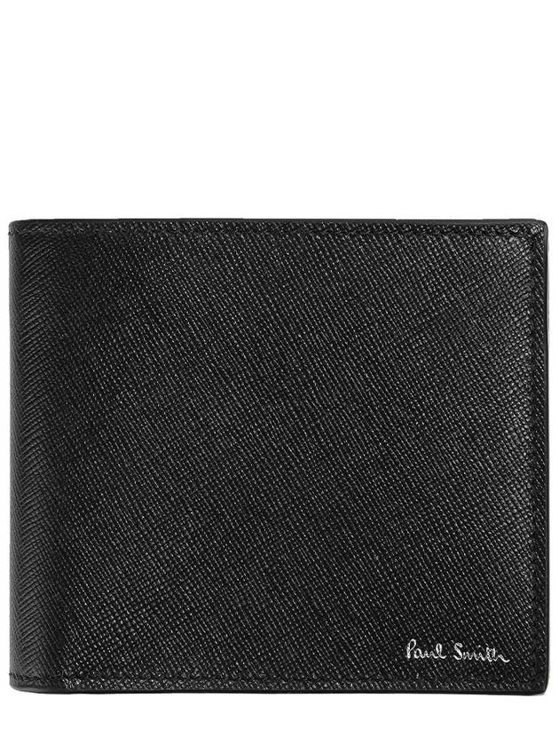 Signature Stripe Balloon Mount Fuji Interior Half Wallet Black - PAUL SMITH - BALAAN 2